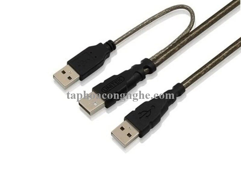 Unitek 95382 Y-C437 2.0 0.8M Cáp Chữ Y 3 Đầu Usb bọc chống nhiễu 30095382